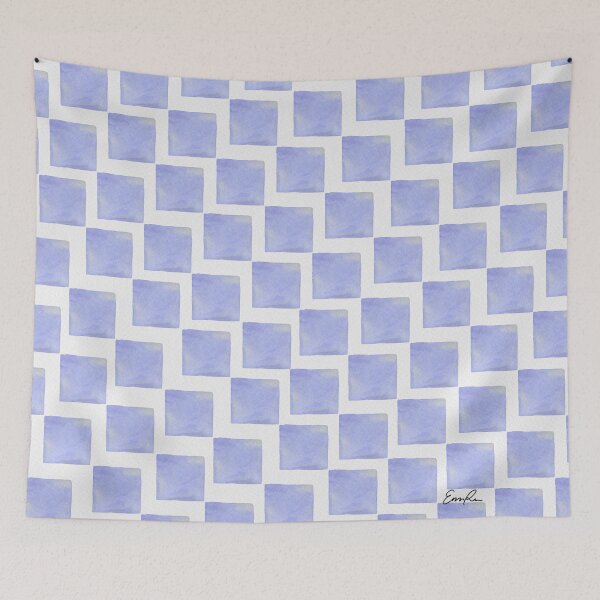 Item preview, Purple Watercolor Square Pattern designed and sold by EmmaLula.