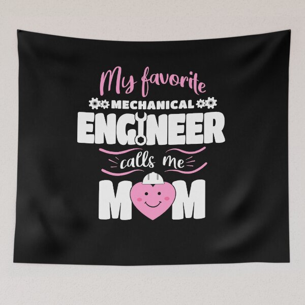 Item preview, My Favorite Mechanical Engineer Calls Me Mom designed and sold by Funny Shirts Matter.