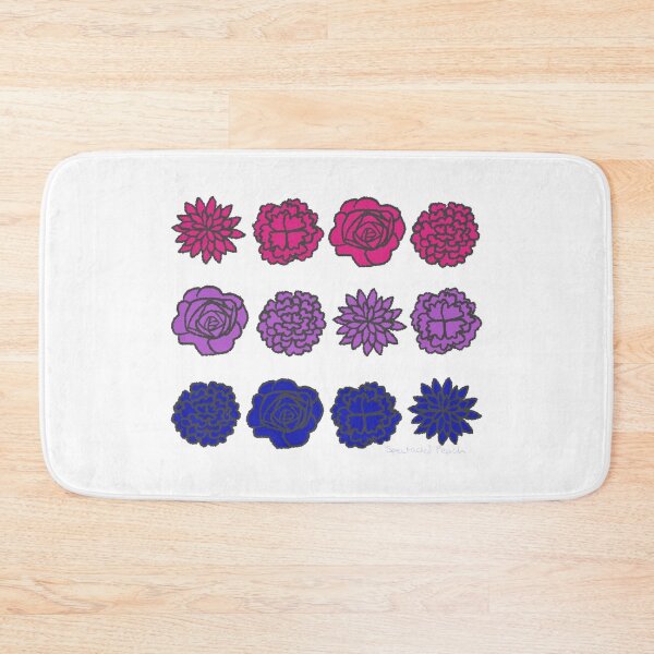 Item preview, Bi Flower Flag designed and sold by SpectacledPeach.