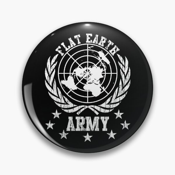 Item preview, Flat Earth Army White Design designed and sold by VectorDesigner.
