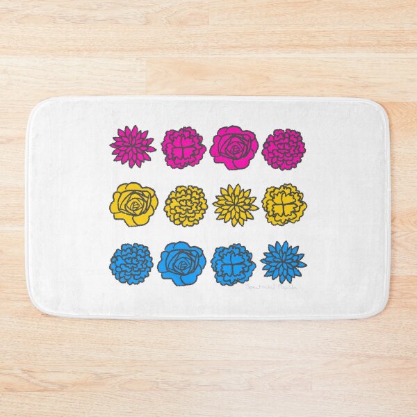 Item preview, Pansexual Flower Flag designed and sold by SpectacledPeach.
