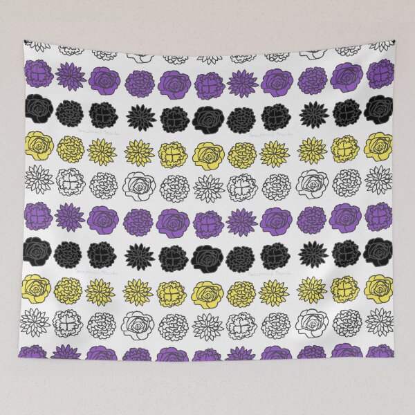Item preview, Nonbinary Flower Flag designed and sold by SpectacledPeach.