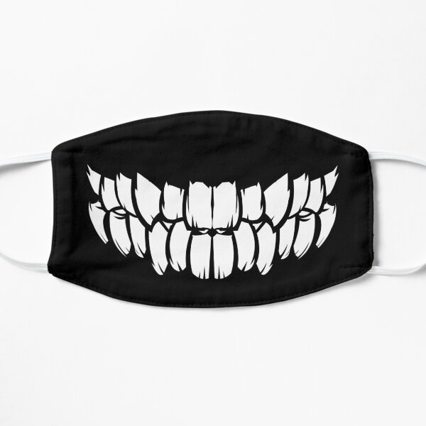 Skull Teeth Mask Design, Artwork, Vector, Graphic Flat Mask