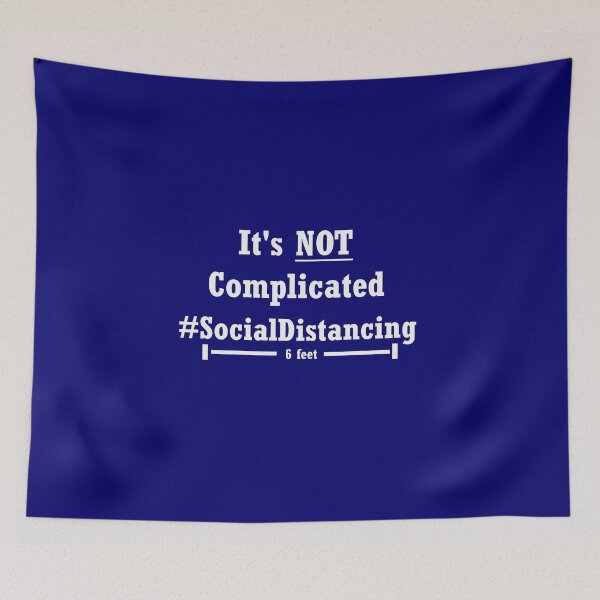 Item preview, It's NOT Complicated #SocialDistancing 6ft designed and sold by 4brokebrothers.