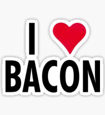 I Heart Bacon!! Sticker