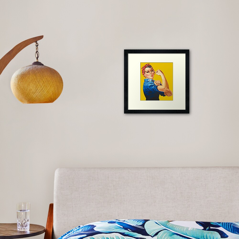 Rosie the Riveter Framed Art Print