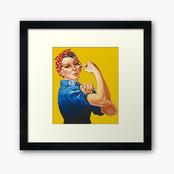 Rosie the Riveter Framed Art Print