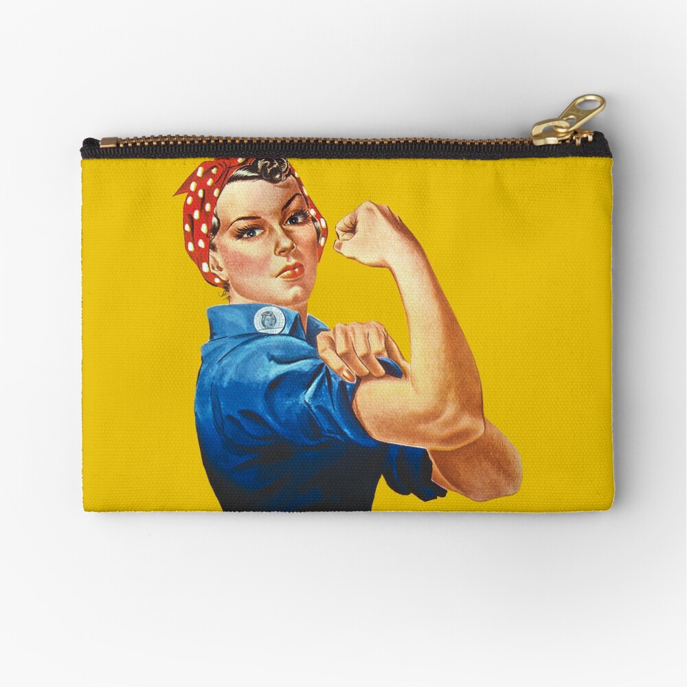 Rosie the Riveter Zipper Pouch