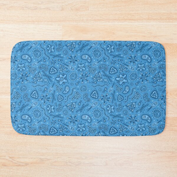 Item preview, Cartoon Microbes - Blue designed and sold by chayground.