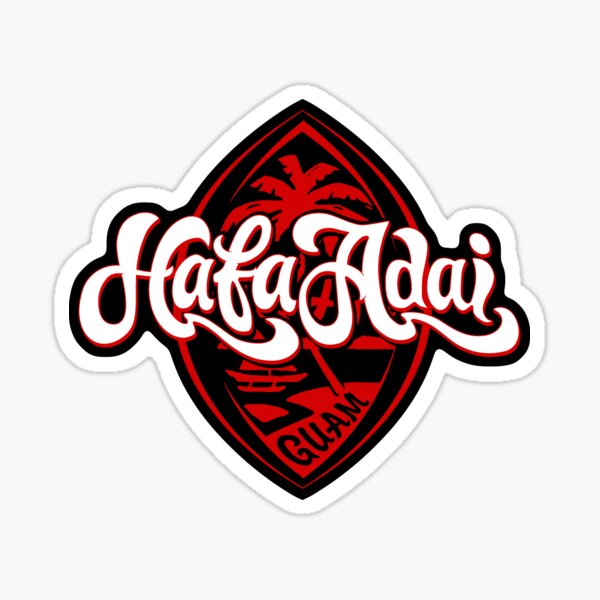 Hafa Adai Guam Seal Sticker For Sale By Thelocalfabric Redbubble