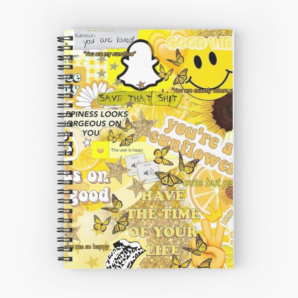Item preview, yellow good vibes collage designed and sold by corridunn.