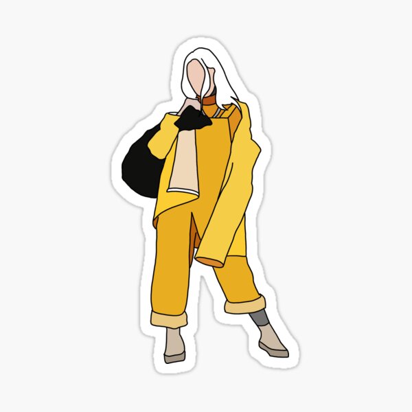 Billie Eillish Sticker Sticker By Etan Redbubble