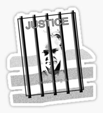 Innocent & behind bars Julian Assange Sticker