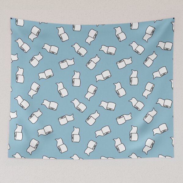 Item preview, toilet paper seamless doodle pattern, vector illustration designed and sold by zizimentos.
