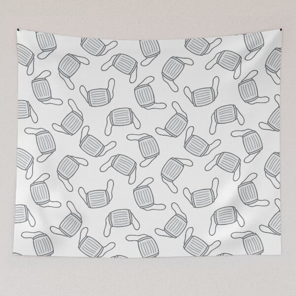 Item preview, medical mask seamless doodle pattern, vector illustration designed and sold by zizimentos.