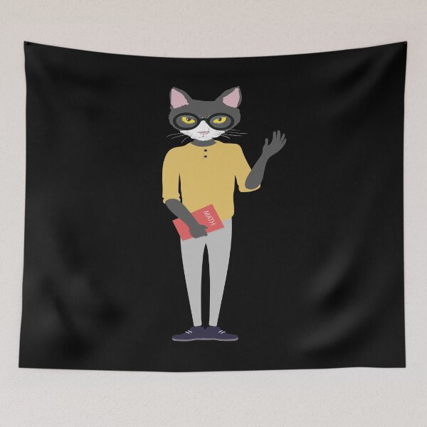 Item preview, cat face in human body teacher art  designed and sold by alaechamlal.