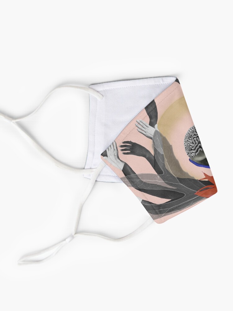 Alternate view of Freedom - Independence, flowers, fantasy, brain, light Mask