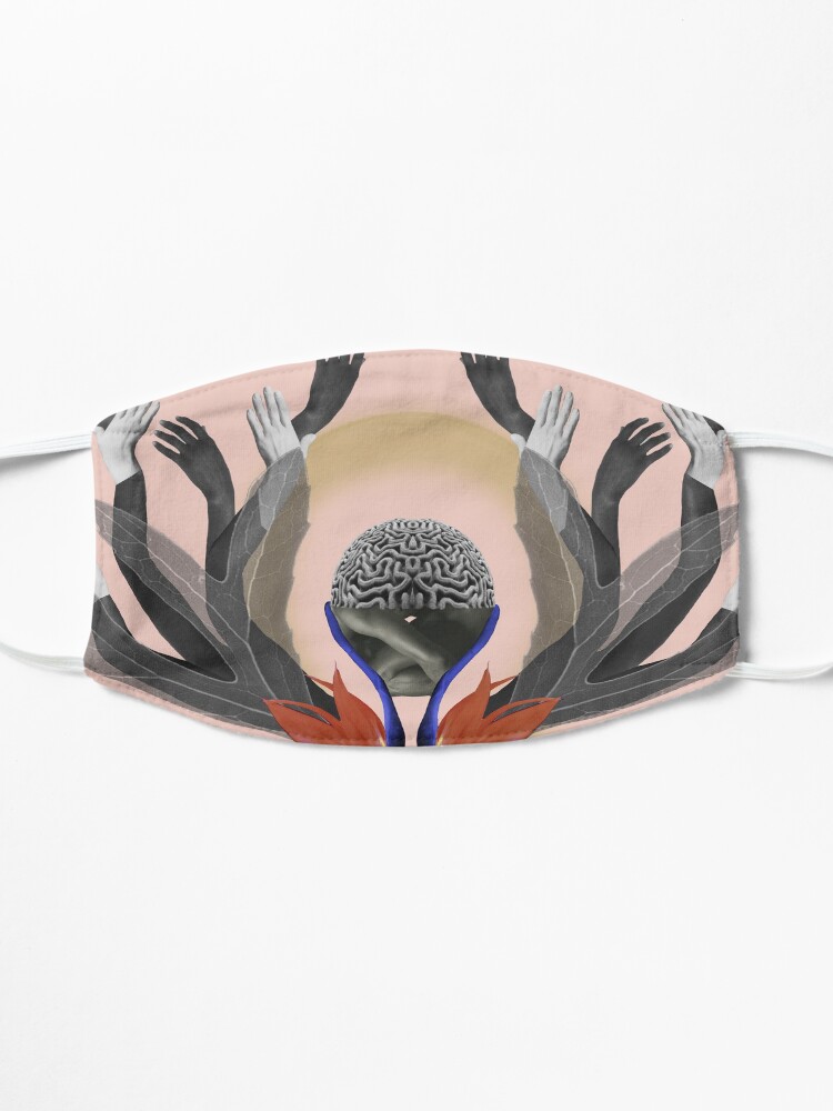 Alternate view of Freedom - Independence, flowers, fantasy, brain, light Mask