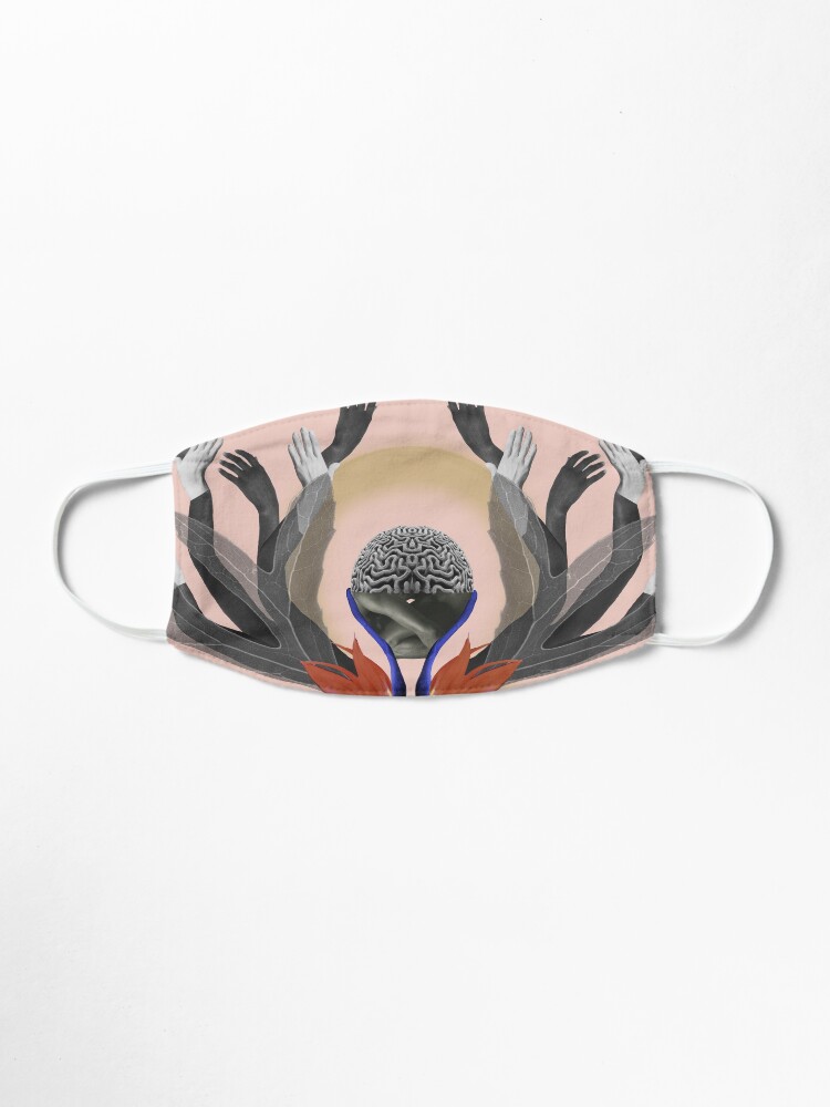 Alternate view of Freedom - Independence, flowers, fantasy, brain, light Mask
