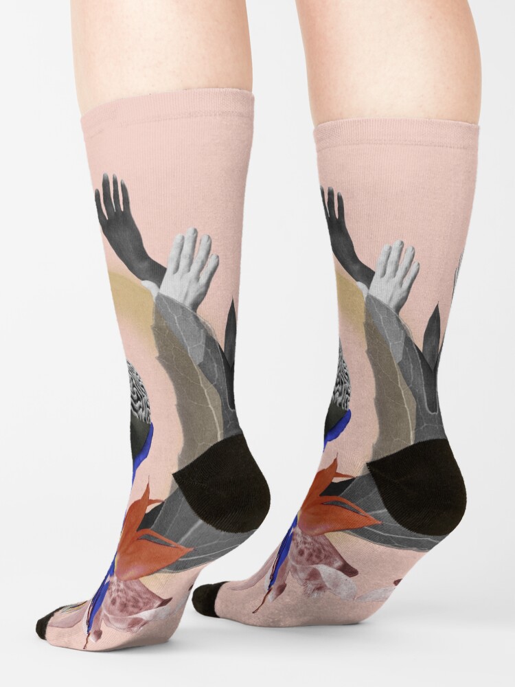 Alternate view of Freedom - Independence, flowers, fantasy, brain, light Socks