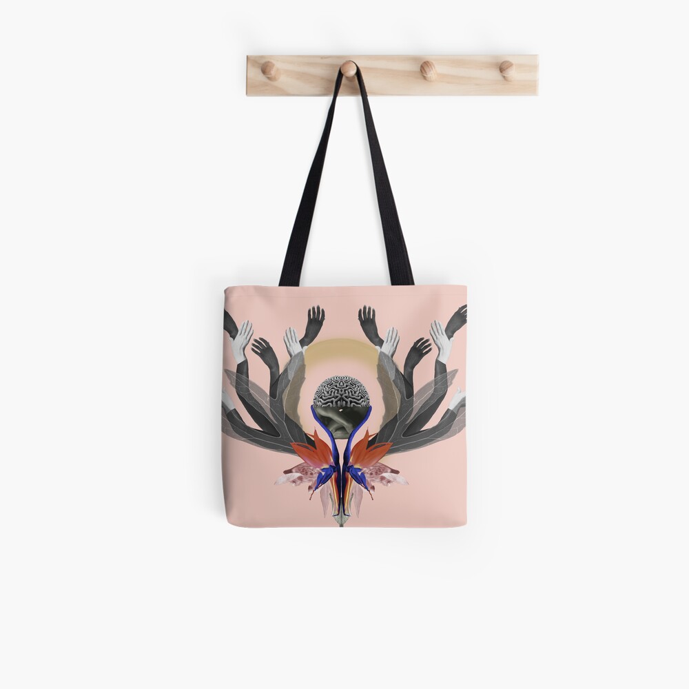 Freedom - Independence, flowers, fantasy, brain, light Tote Bag