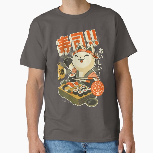 Item preview, Sushi Chef Cat - Funny Restaurant Kitty - Japanese Food designed and sold by BlancaVidal.