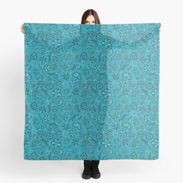 Item preview, Cartoon Microbes - Teal designed and sold by chayground.