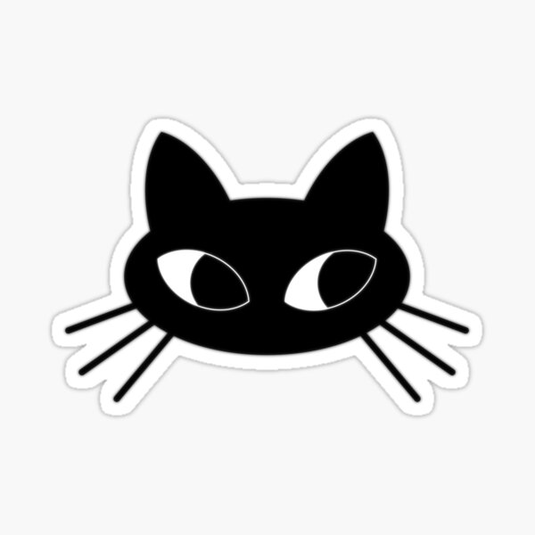 Black cat Sticker