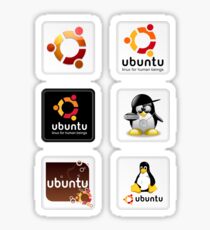 Ubuntu 6 Sticker Set Sticker