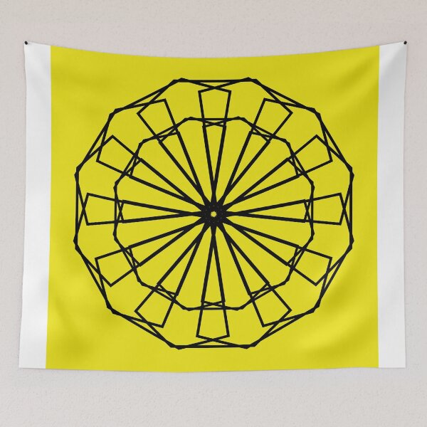 Item preview, Black sacred geometry color background designed and sold by jaydeecole.