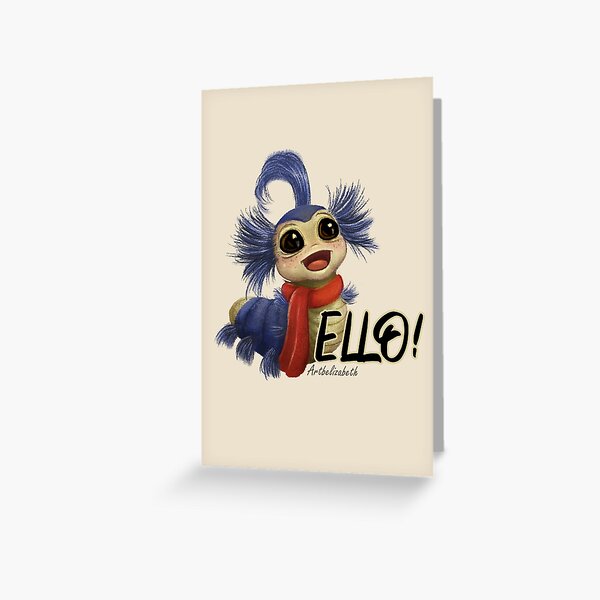 Labyrinth Worm Greeting Card
