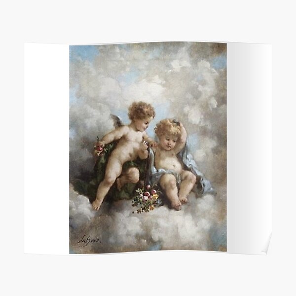 angel cherub renaissance aesthetic Poster