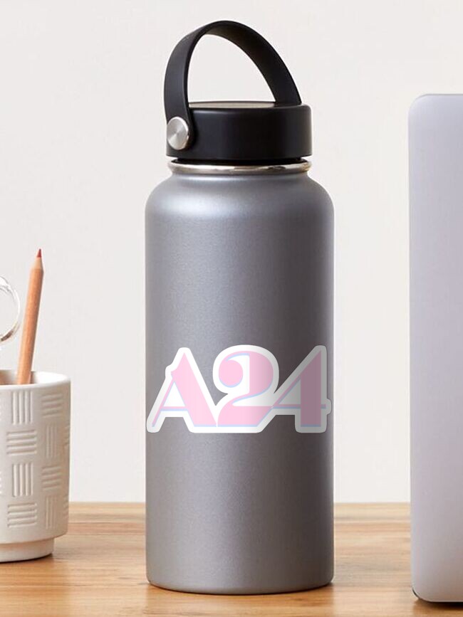 Thumbnail 1 of 3, Sticker, A24 Pastel Pink Logo designed and sold by dkonishi.