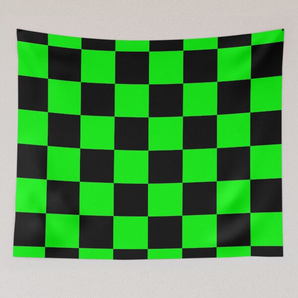 Item preview, Neon Green and Black Checkerboard designed and sold by eddyscanyon.