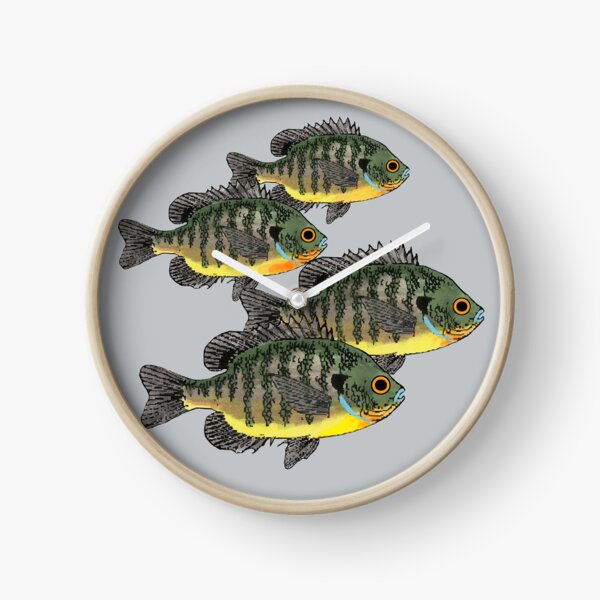 Bluegill Sunfish School Clock