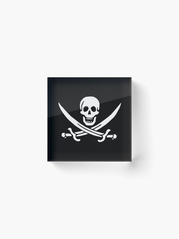Alternate view of Pirate Flag - Calico Jack Acrylic Block