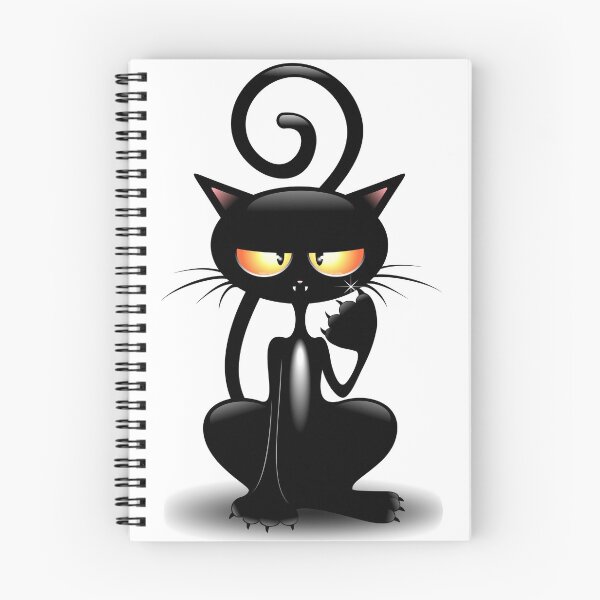 Item preview, Cat Cattish Angry Black Cat funny Character designed and sold by BluedarkArt.
