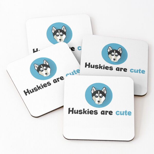 Aperçu de l'œuvre Les huskies sont mignons créée et vendue par CoolThingss.