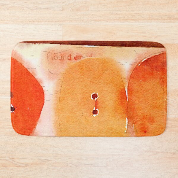 Item preview, Round Wood Button Watercolor designed and sold by Elsa L Kendall.