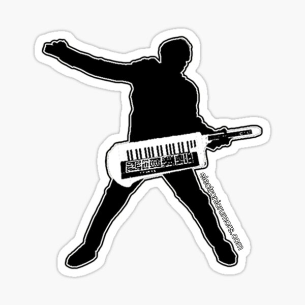 Electronic Rumors: Keytar Axe-Man Sticker
