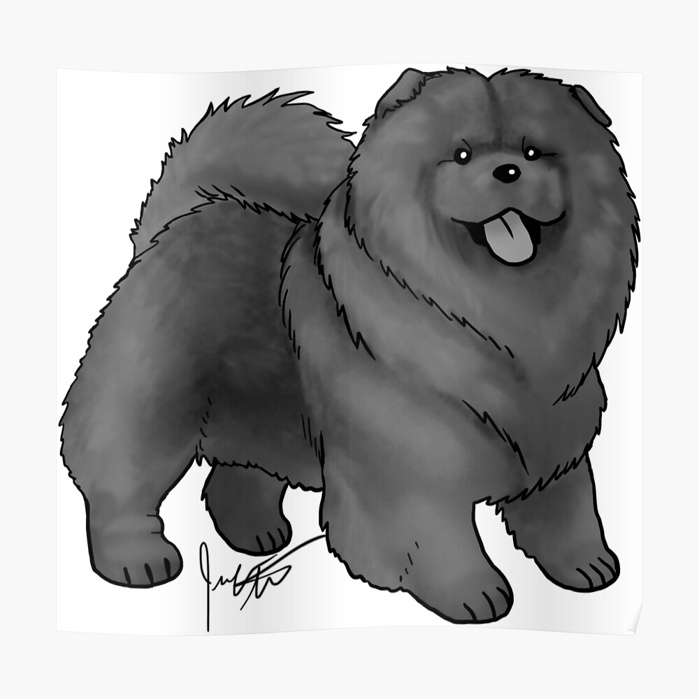 Pegatina Chow Chow Negro De Jameson Redbubble