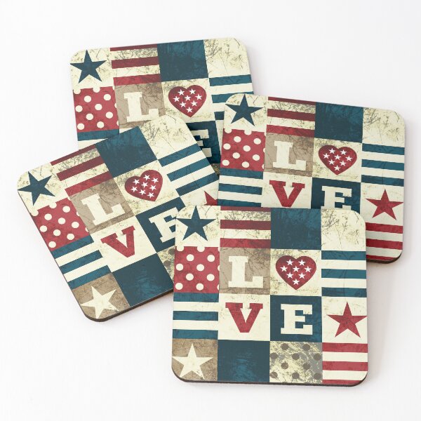 Item preview, Love America Patchwork designed and sold by LisaMarieArt & Illustration.