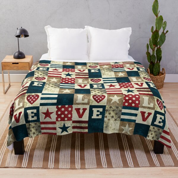 Item preview, Love America Patchwork designed and sold by LisaMarieArt & Illustration.