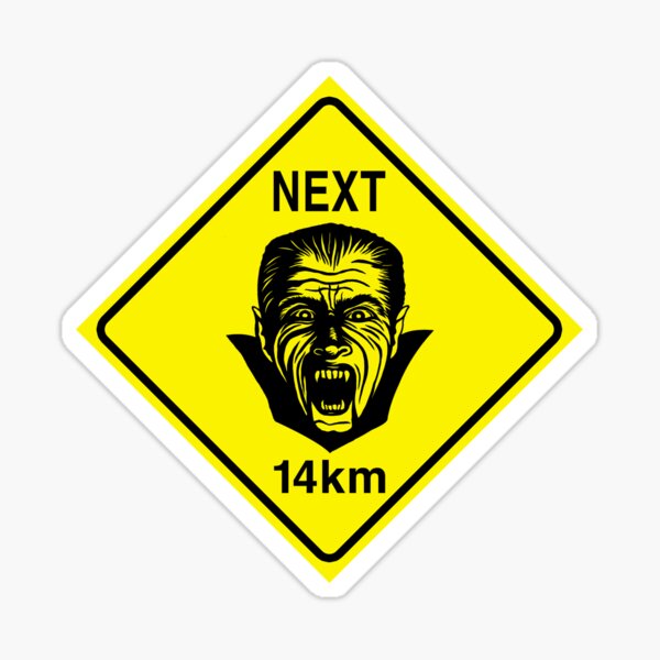 Vampires Next 14km Sticker