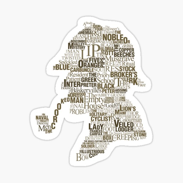 Sherlock Holmes The Canon sticker Sticker
