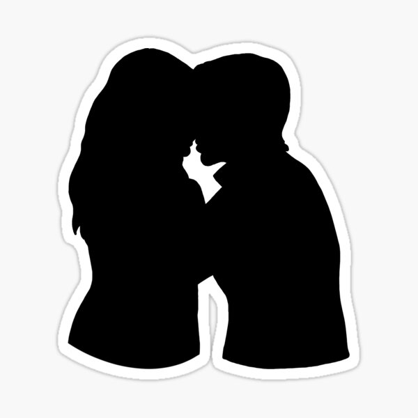 Couple Kiss Kissing Stickers Redbubble