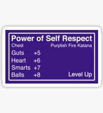 Power of Self Respect Sticker Sticker