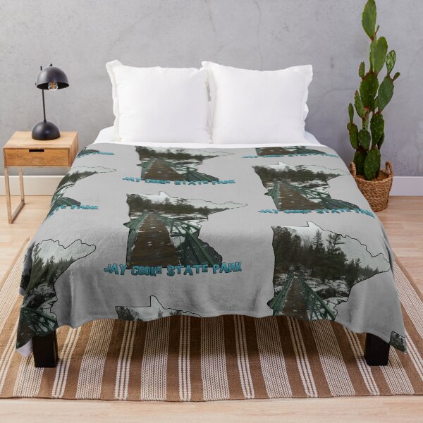 Item preview, Minnesota State Outline (Jay Cooke State Park) designed and sold by gorff.