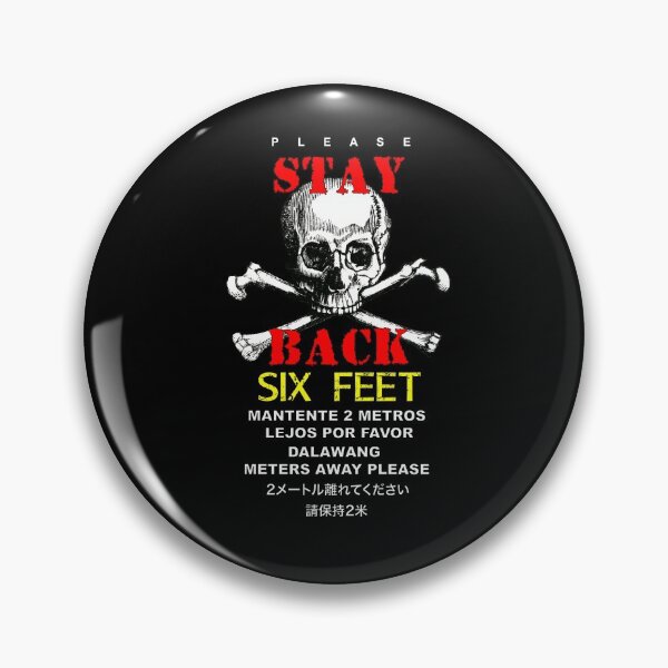 Item preview, Stay Back Six Feet Please Covid-19/coronavirus artwork on masks. designed and sold by ScottLockwood.
