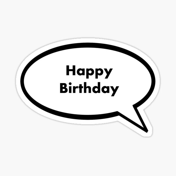 Happy Birthday! Sticker